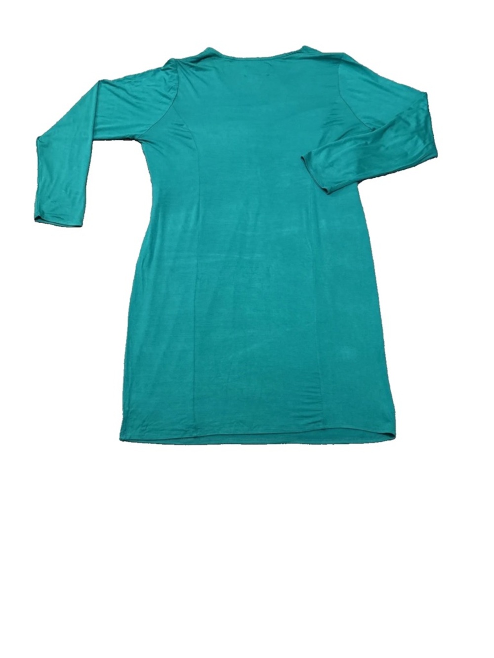 Completely Me By Liz Lange Women’s V-neck Ruched Dress Size 1X Green - Picture 10 of 16
